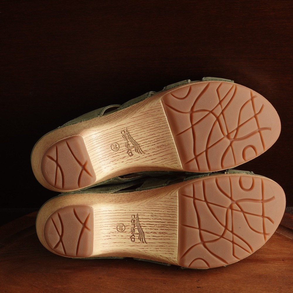 Dansko Sandals Womens SZ EU 39 US 8.5-9 Green Lyndi Slide Comfort Coastal Shoes - Picture 4 of 15